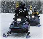 Snowmobiling in the Black Hills